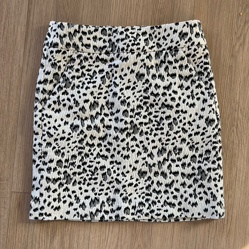 LOFT cheetah skirt